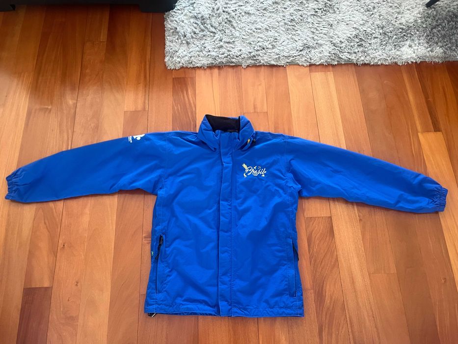 Casaco impermeável corta-vento Conquista Brasil tamanho S/P - novo