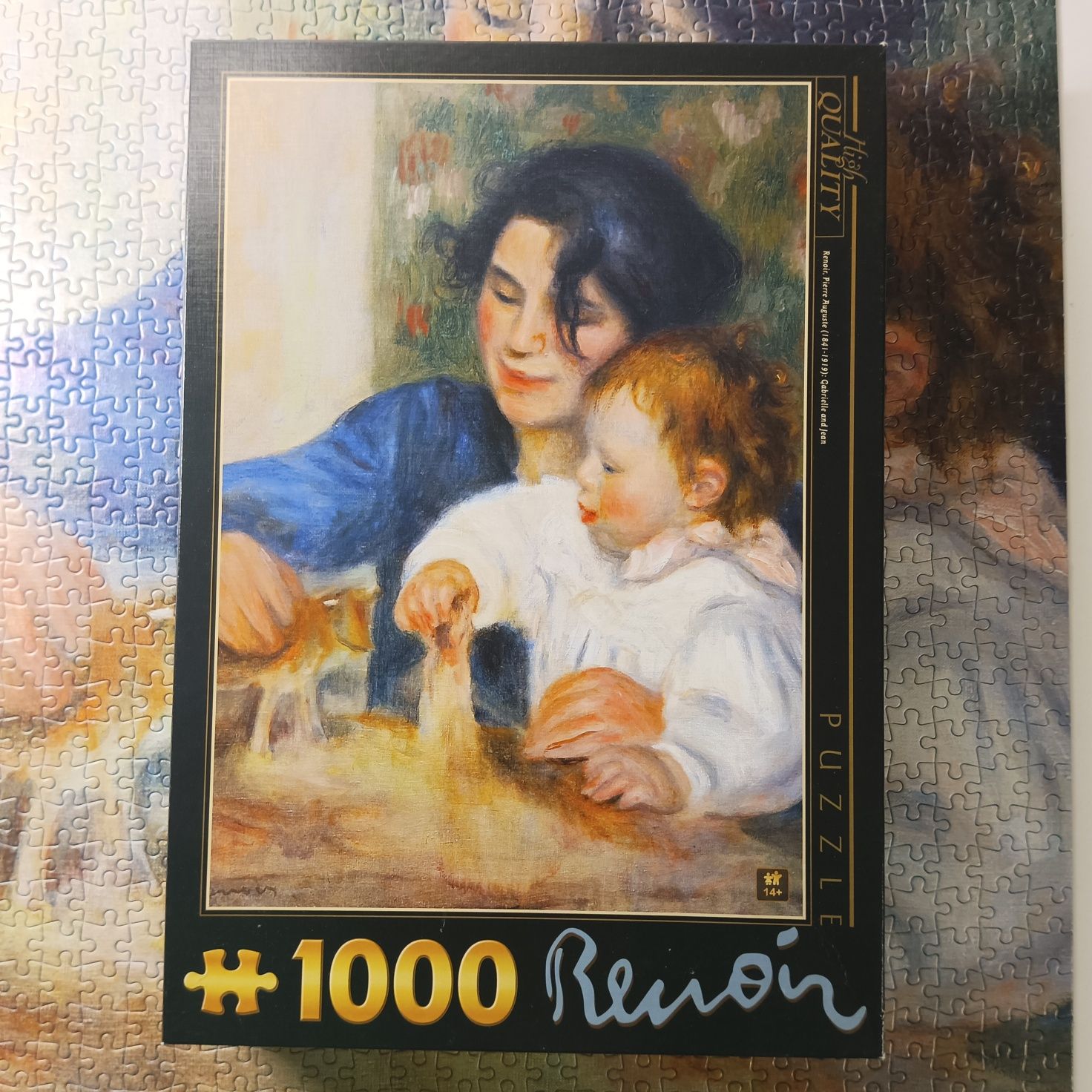 Puzzle 1000 Pierre Auguste Renoir matka z dzieckiem Portret Gabrielle