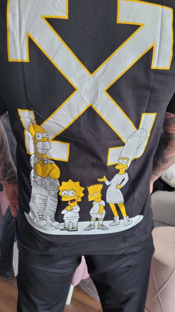 Off White Simson koszulka T-shirt roz XXL nowa