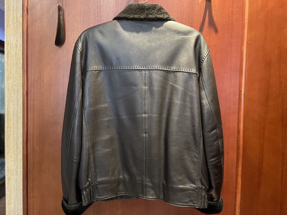 Дубленка  Бомбер мужская