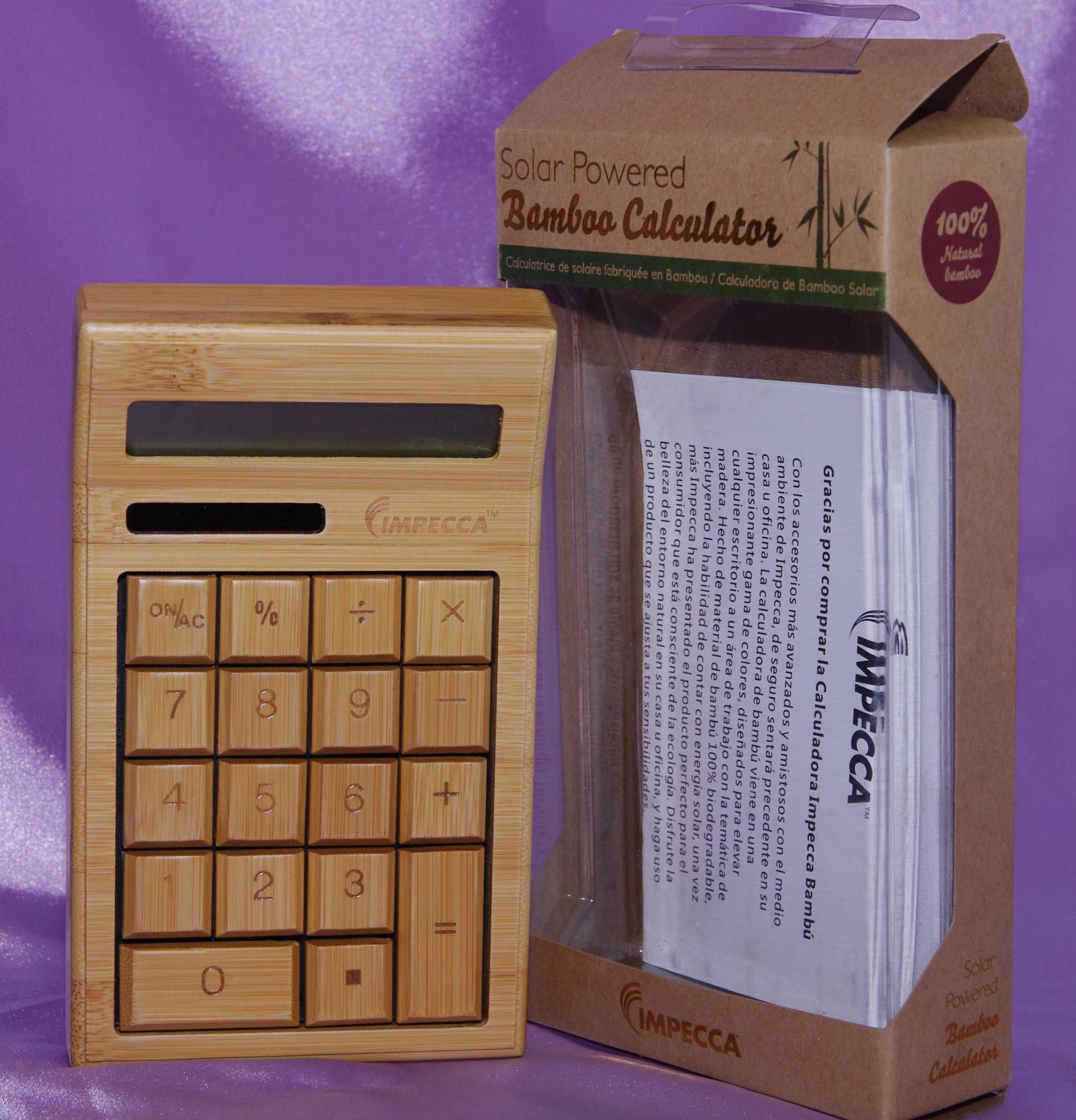 Калькулятор 12-розрядний з бамбуку