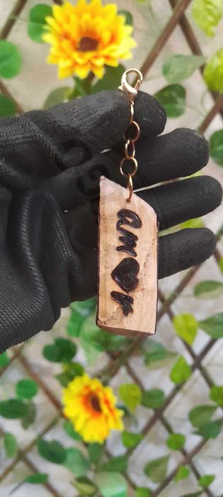 Porta-chaves em madeira personalizados -  Artesanato