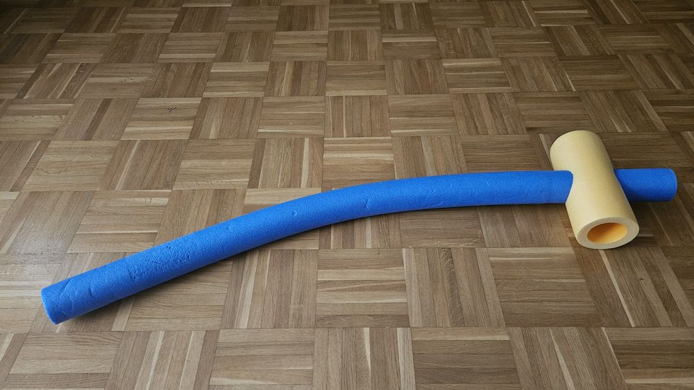 Makaron do pływania,  z łącznikiem