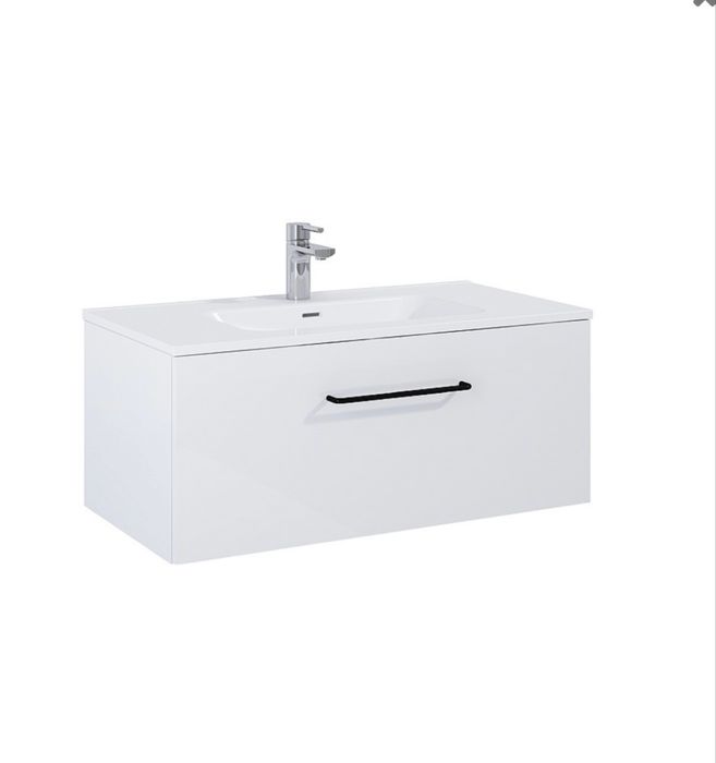 Szafka pod umywalkę ELITA FUTURIS podumywalkowa 90 cm biała