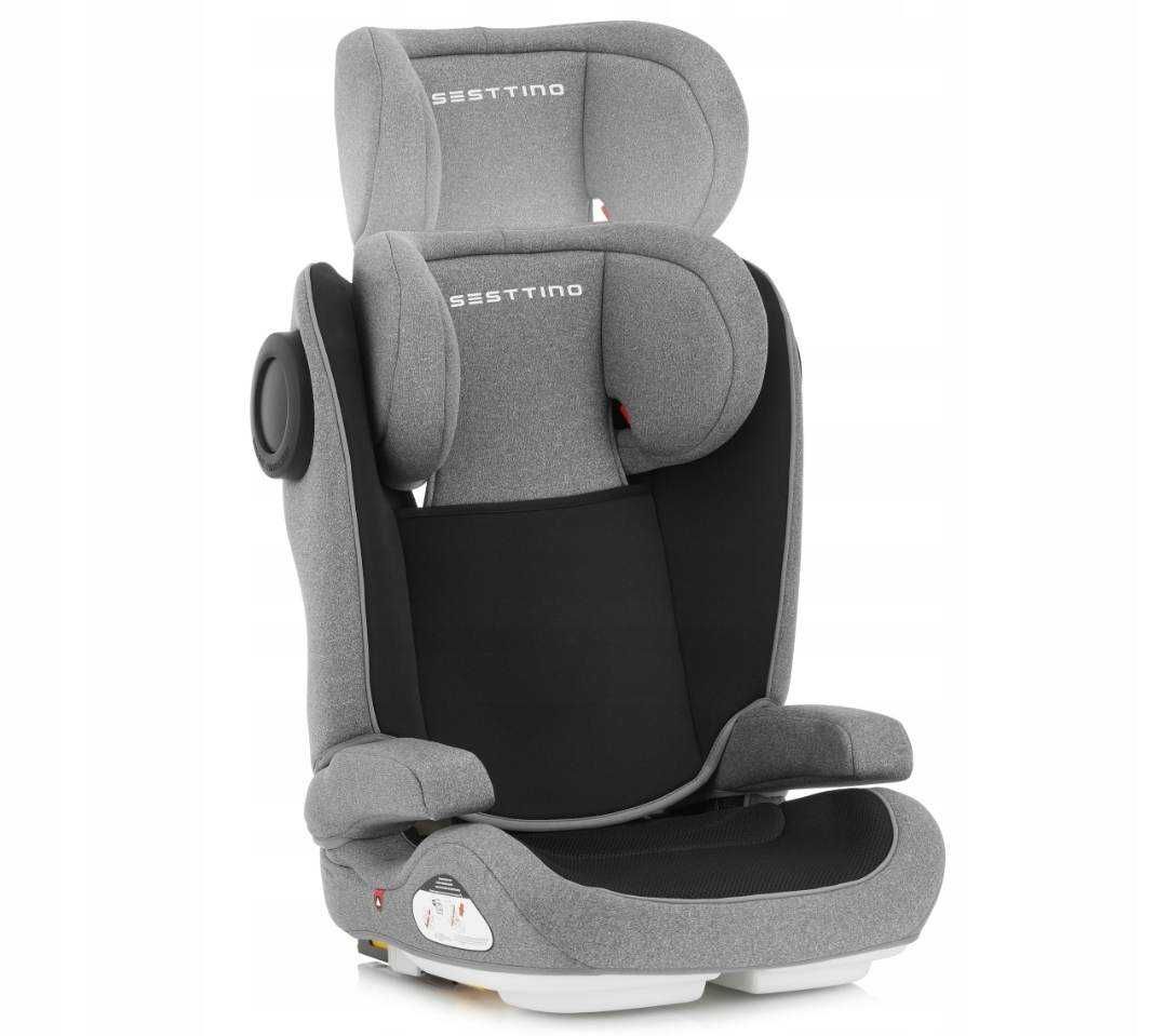 FOTELIK Samochodowy Sesttino Race 15-36 Kg ISOFIX Kolor Szaro-Czarn