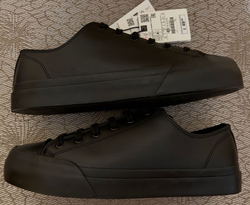 Шкіряні кеди, Zara, розмір 40 (устілка 25,8 см), нові