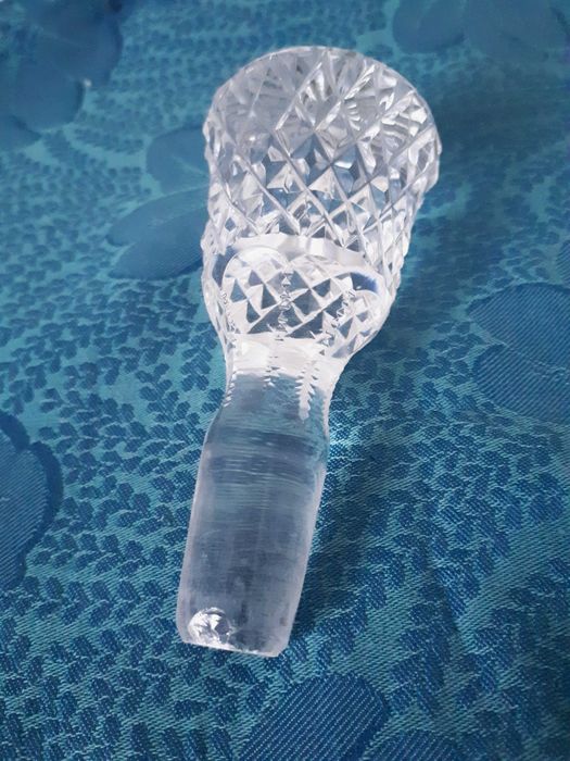 piękny duży korek kryształowy do karafki