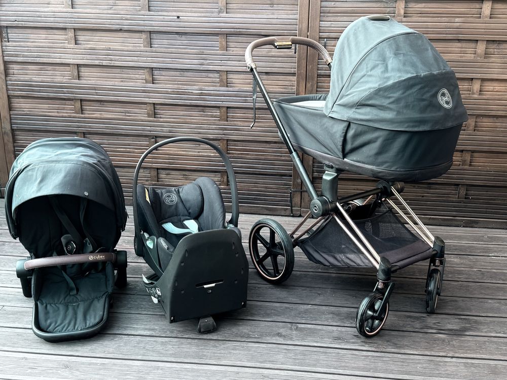 Wózek cybex priam 4.0 black sepia złoty stelaż ponadczasowy desing
