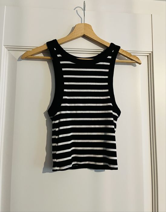 Letni crop top w paski Primark rozmiar M