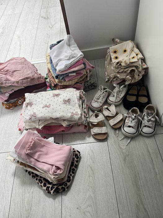 Paka ubran dziewczynka h&m zara