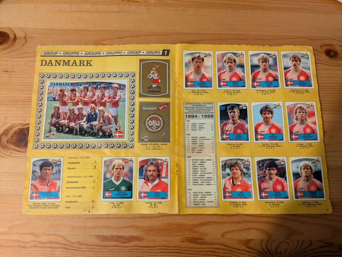 Caderneta euro 88 completa