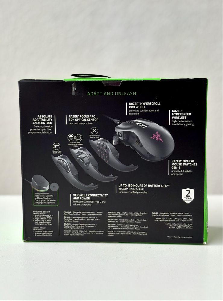 Ігрова миша Razer Naga V Pro MMO Wireless — Нова