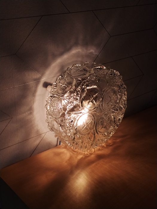 Plafon , plafoniera, kinkiet z czasów PRL POLAM Wilkasy 16.S.002