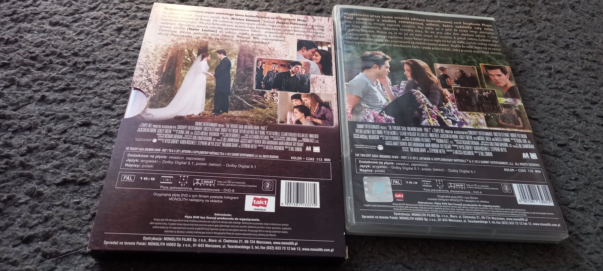 Zmierzch przed świtem zestaw 2 dvd