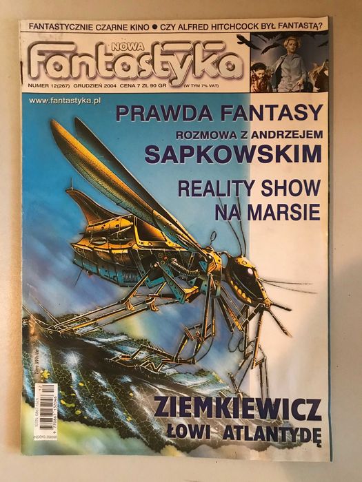 Miesięcznik Nowa Fantastyka. Numer 12 z 2004 r. Sapkowski