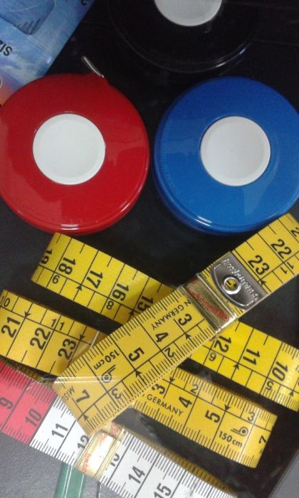 Fita métrica flexível, alfaiate, costura