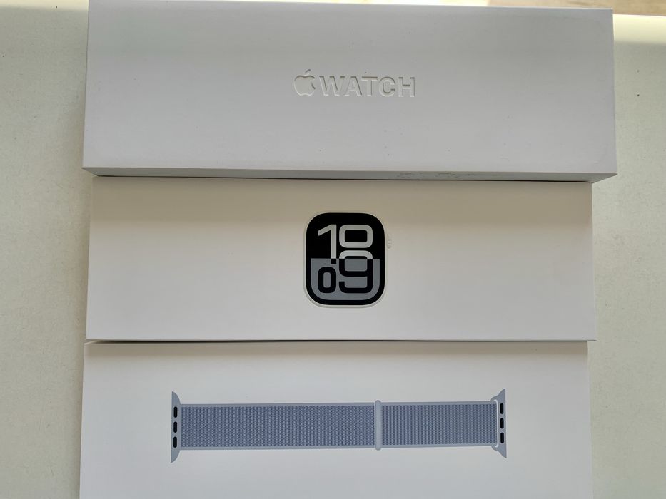 Оригінальні  Apple Watch Series 10 46  mm silver blue sport loop