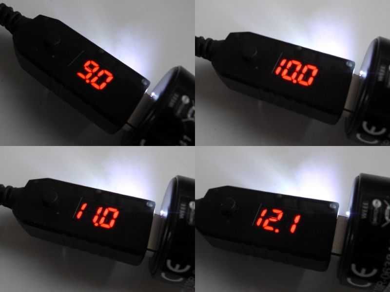 Zasilacz regulowany od 5V do 12V QC 3.0 USB - 5.5/2.1 18W 1.5A