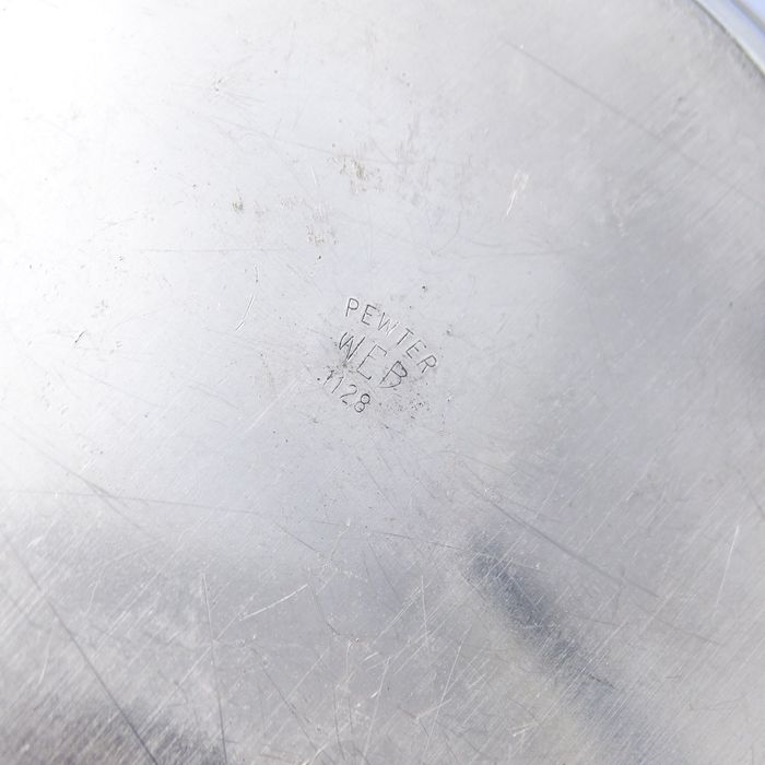 zabytkowa ażurowa niklowana patera paterka