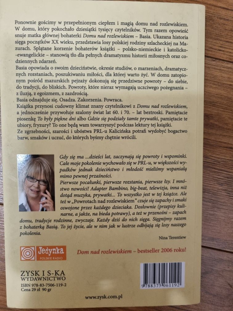 Dom nad rozlewiskiem, Powroty nad rozlewiskiem tom 1 i 2 Małgorzata Ka