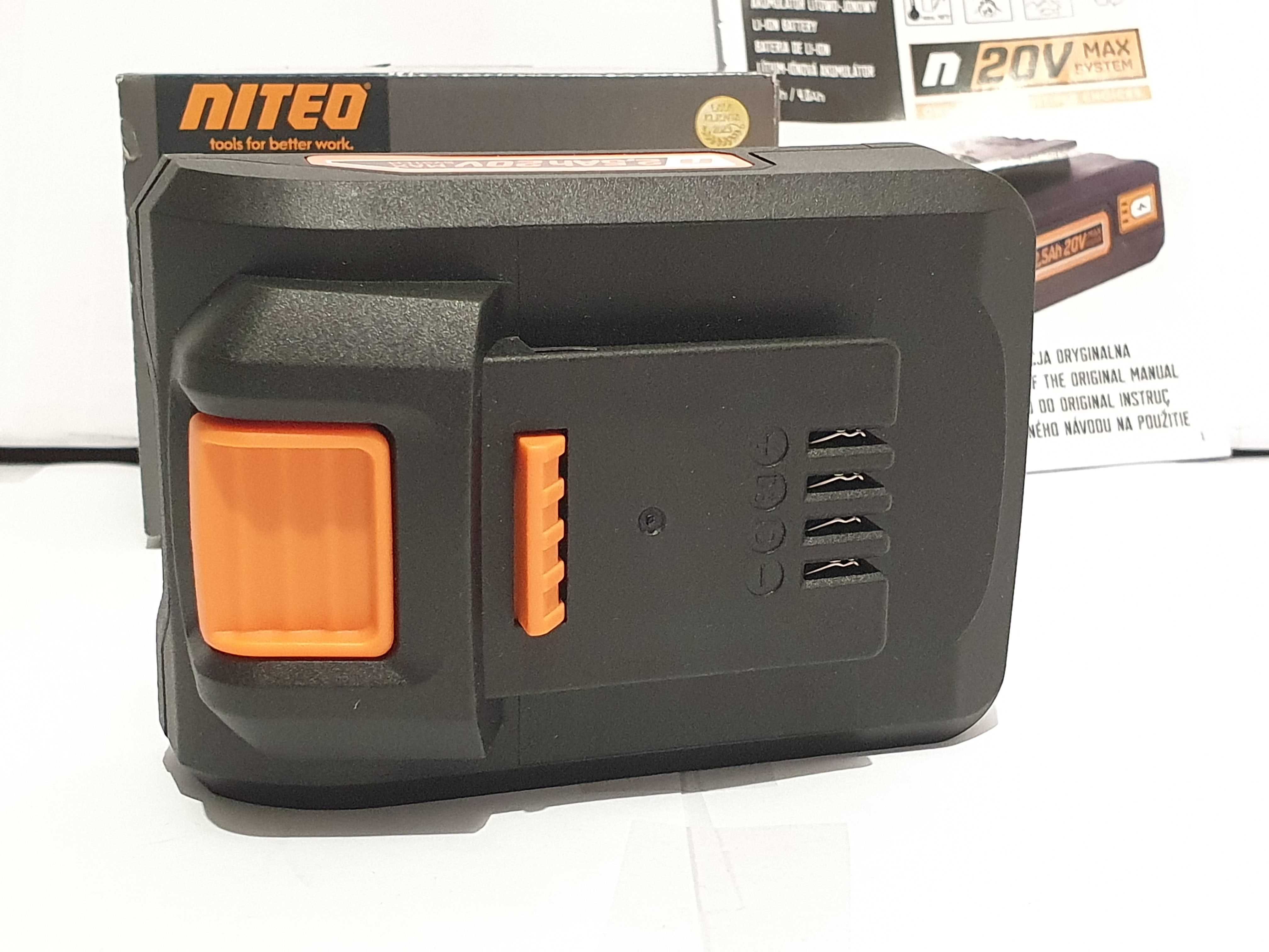NITEO 20v 2,5Ah akumulator bateria do wkrętarka klucz szlifierka Nowa