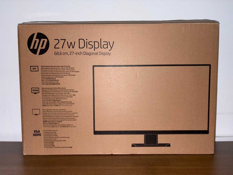 Monitor HP 27w Full HD 27" IPS LCD
