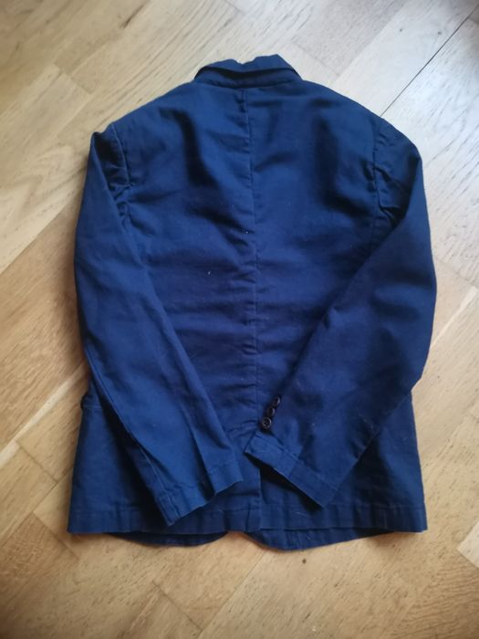 Hampton republic granatowa marynarka len i bawełna