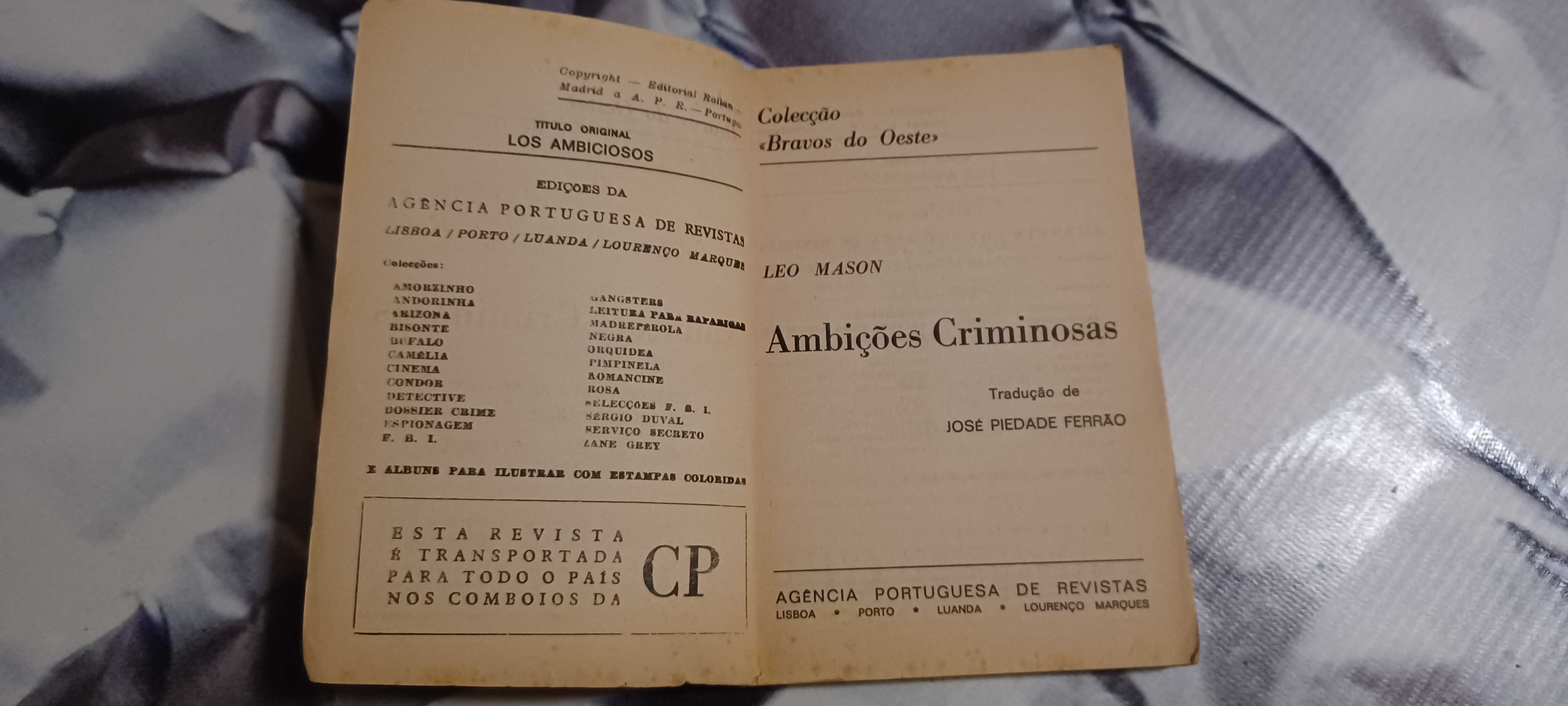 Livro _Ambições Criminosas_ de Leo Mason