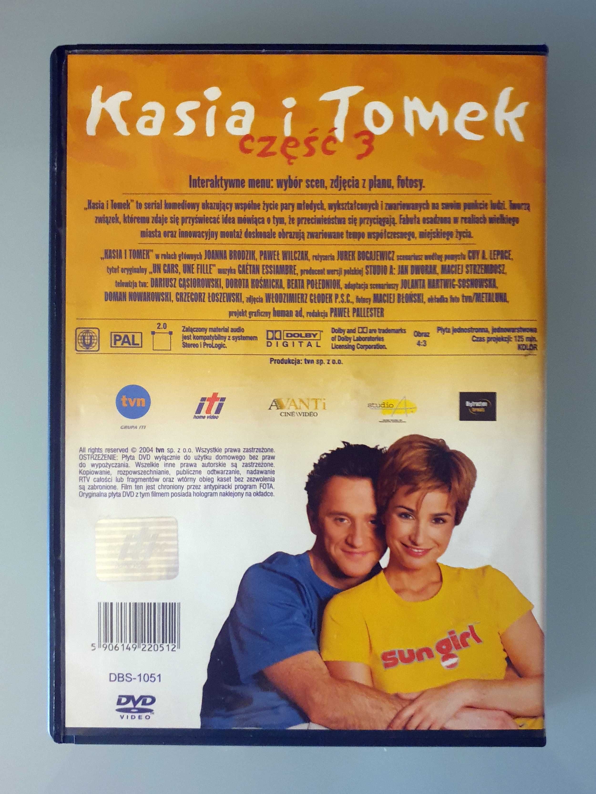 Płyta DVD / serial "Kasia i Tomek" część 3 (Brodzik, Wilczak)