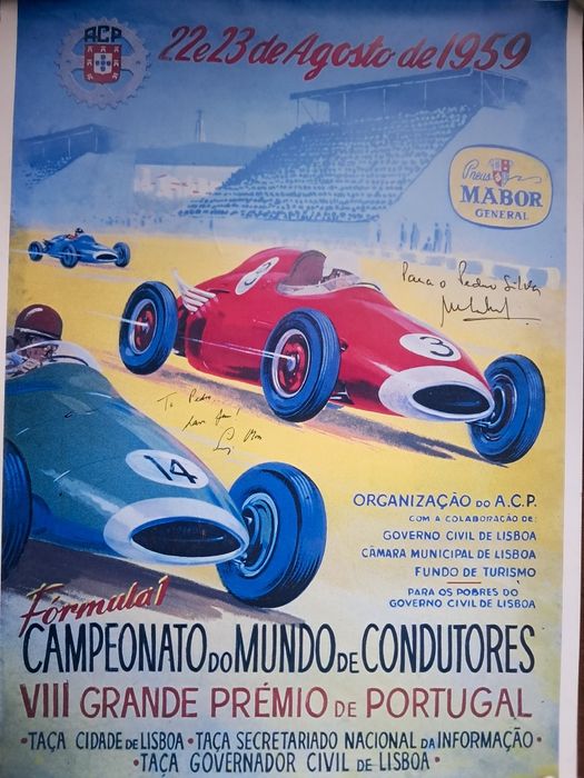 Poster do Campeonato do Mundo de Condutores.