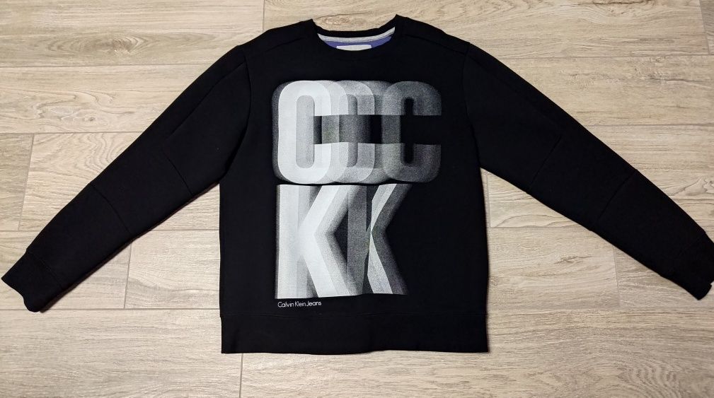 Bluza męska CK CALVIN KLEIN, rozmiar M, logo 3D