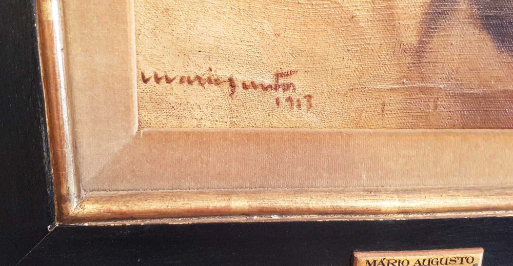 Mário Augusto - Retrato masculino (óleo sobre tela) 1913