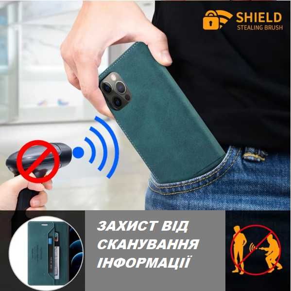 Чехол книжка магнитный Redmi note14\note10\note13 Кожаный чехол книга