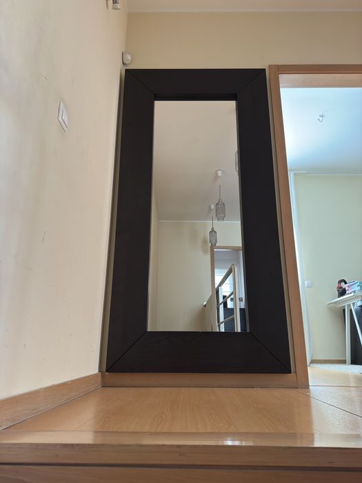 Espelho XL Ikea, preto/castanho. Vertical/horizontal