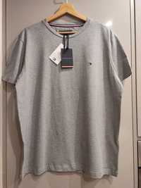 Nowy t-shirt Tommy Hilfiger szary