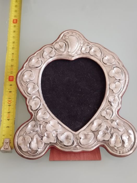 lindo porta-retratos em prata