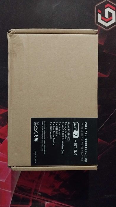 Адаптер Wifi Fenvi be200+Bluetooth 5.4