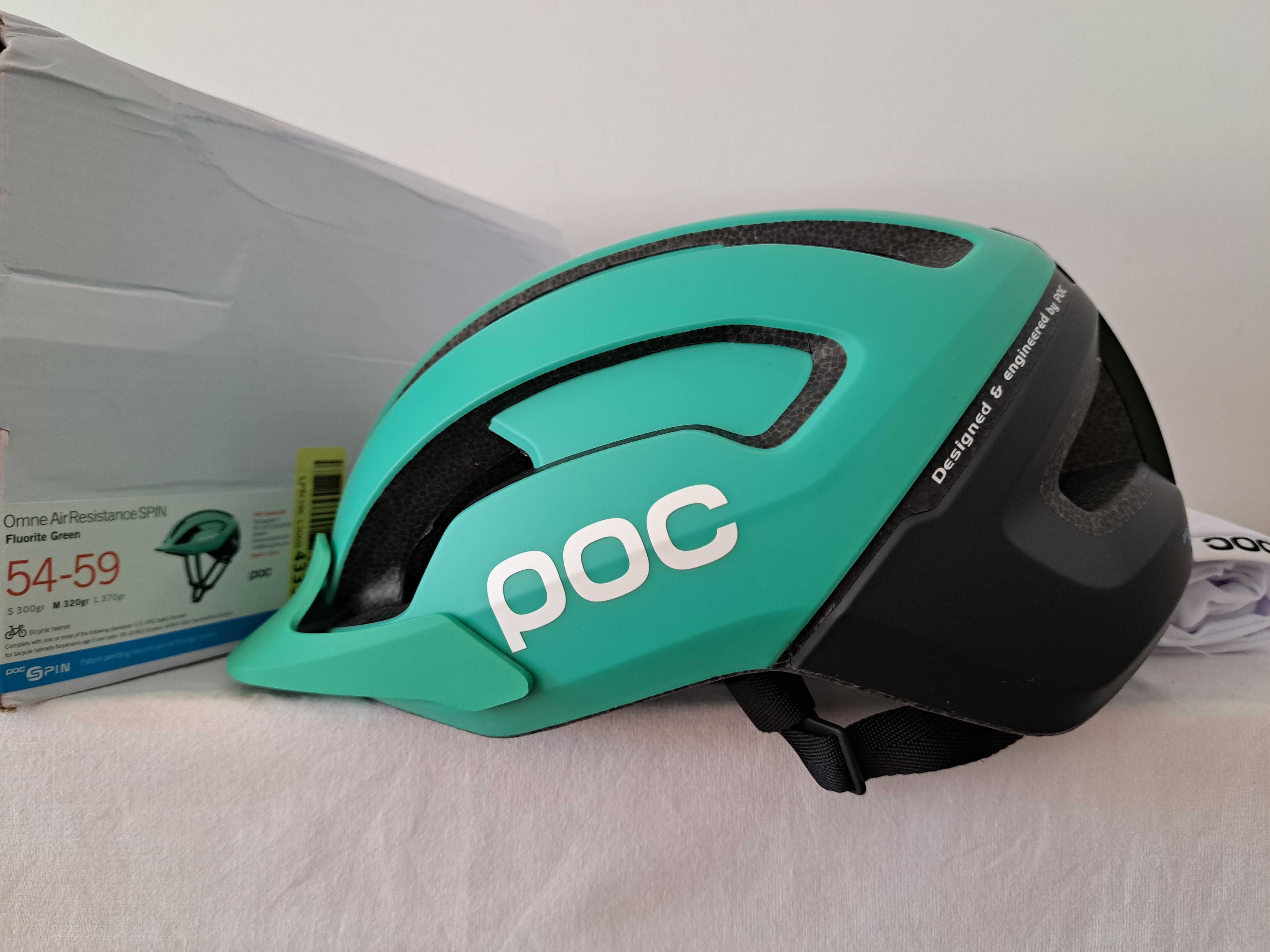 Kask rowerowy Poc Omne Air Resistance Spin Fluorite Green M 54-59cm