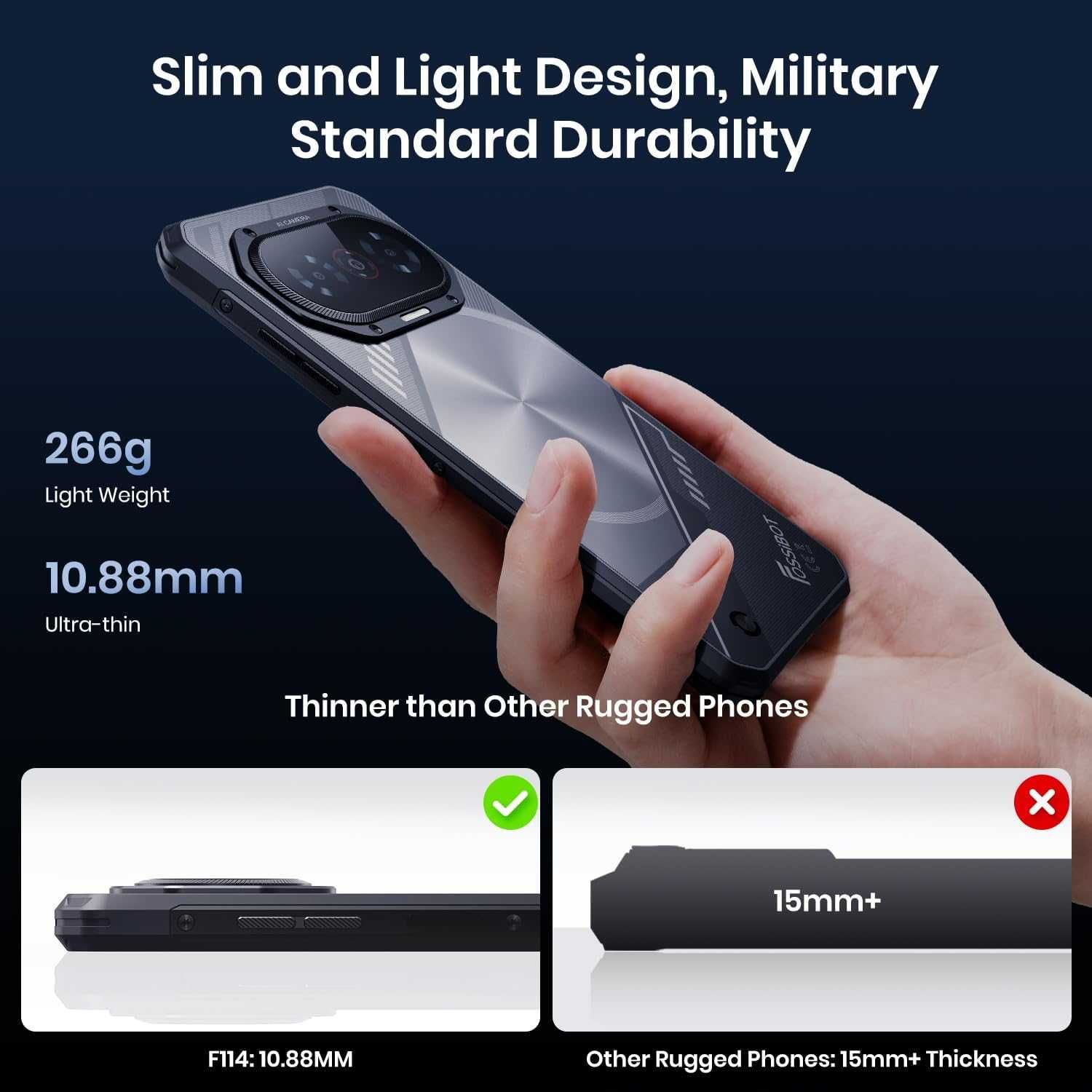 Fossibot F114 4GB/128GB IP69K 1.8GHz
