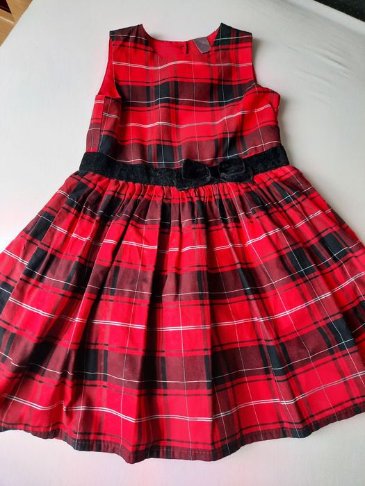Sukienka w kratę 110  4-5lat