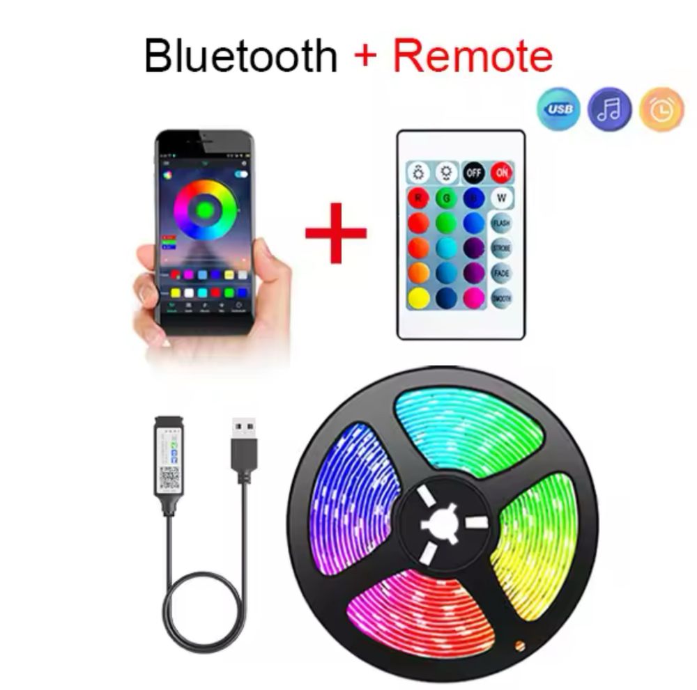 Fita LED RGB 5 metros - bluetooth