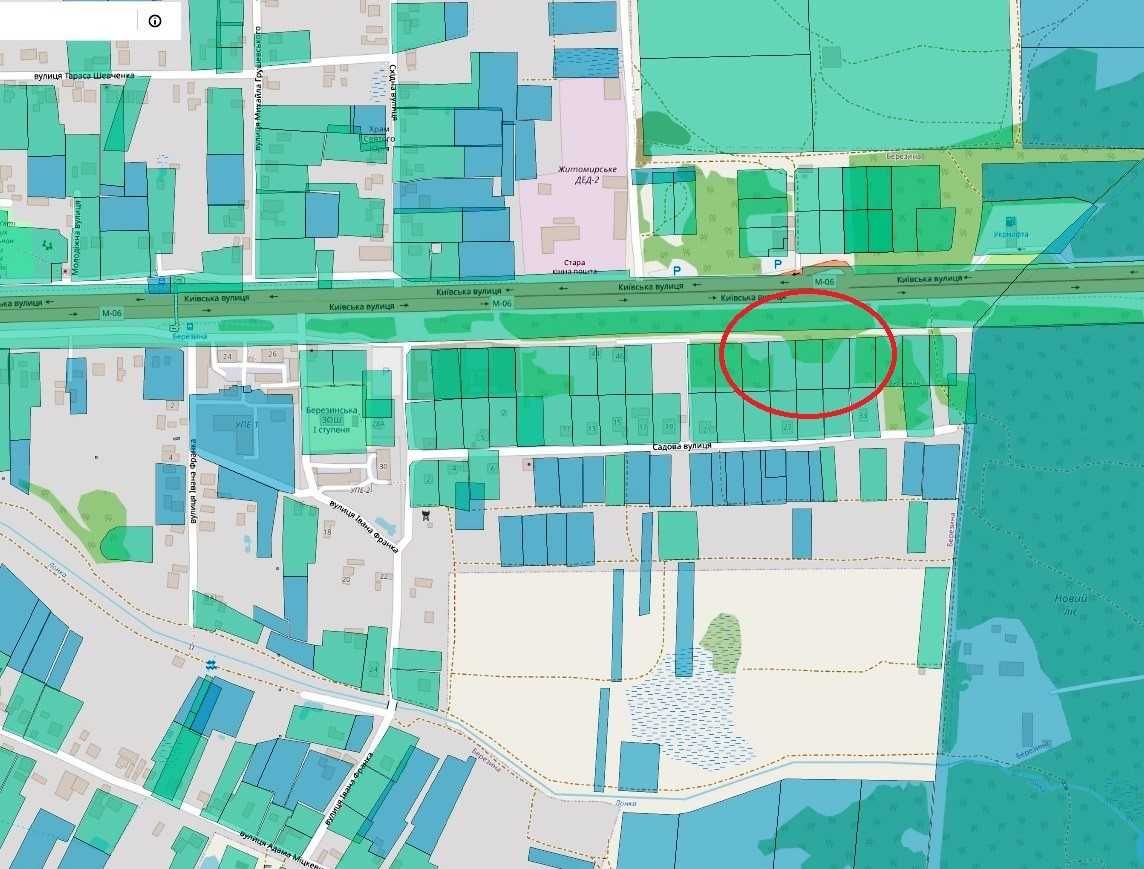 № 13508 - Ділянка під будівництво, 14 сот., с.Березина