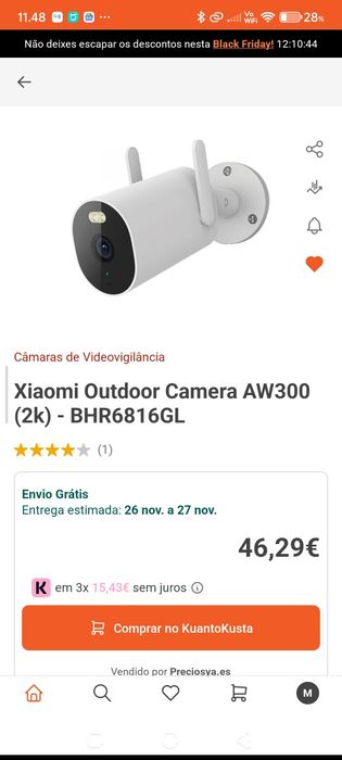Xiaomi Outdoor Camera AW300 (CAMERA VIGILANCIA)
