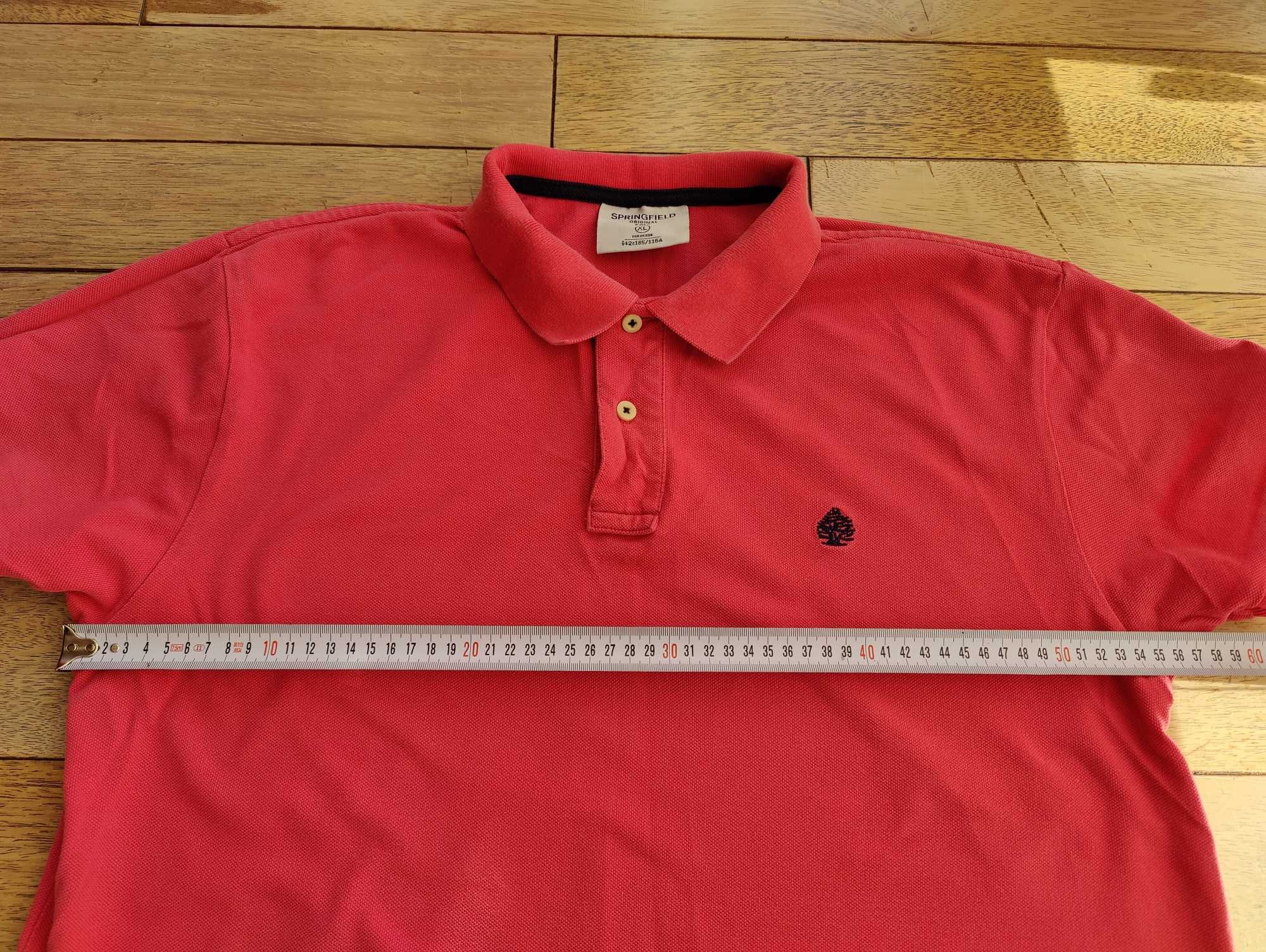 Koszulka polo marki Spriengfield XL stan jak nowa kolor malinowy