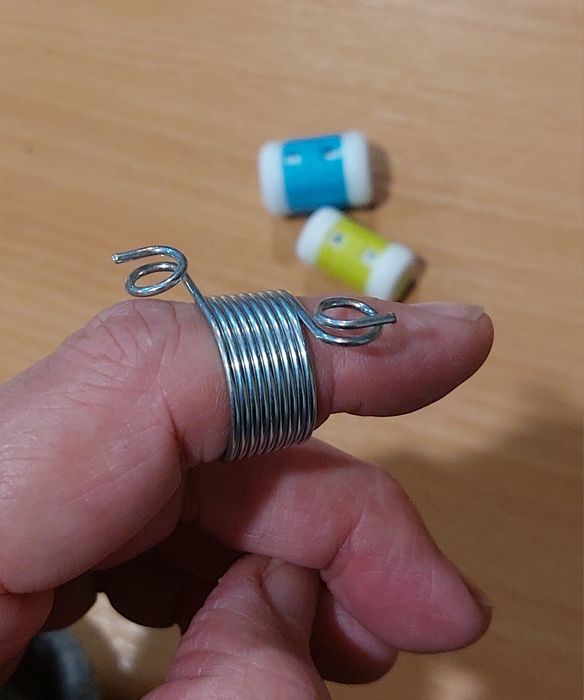 Pierścionek do żakardów i dwa liczniki rzędów (większy i mniejszy)