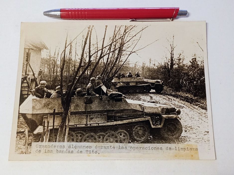 Militaria de Trincheira Werhmatch foto imprensa 1942