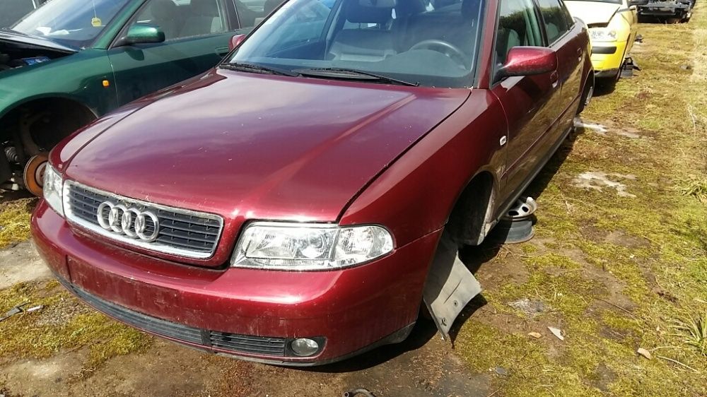 Audi A4 B5 lift nr.lak.LZ3L części blacharskie mechan.silnik skrzynia