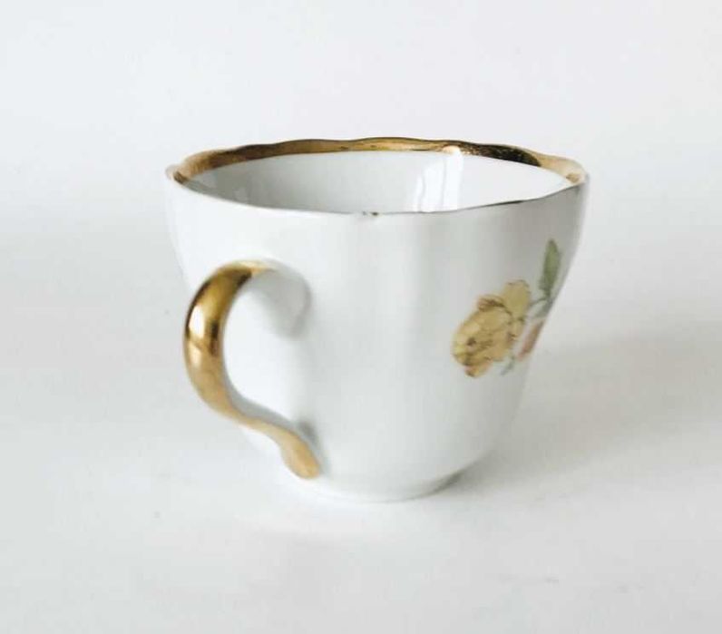 Filiżanka dla mamy Dzień Matki porcelana elegancka Mors Kopp Kwiaty