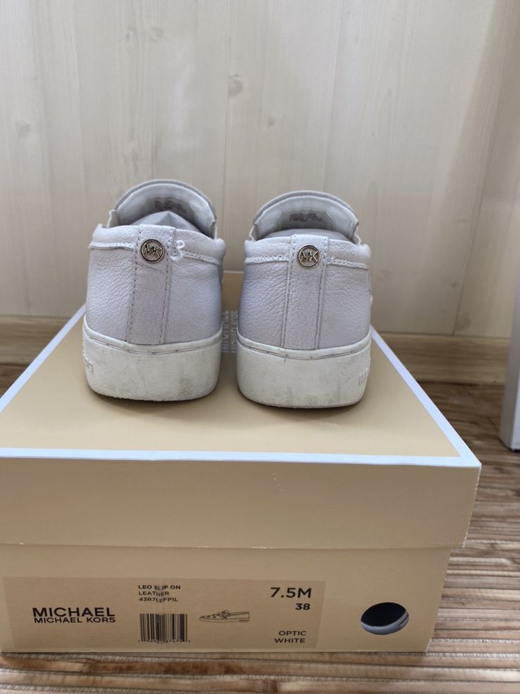 Слипоны кожаные Michael Kors р. 38