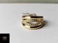 NOWY złoty pierścionek pr. 585 GOLD-RES